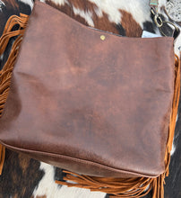 Load image into Gallery viewer, Metallic Gold Cowhide &amp; Turquoise Leather Medium Crossbody
